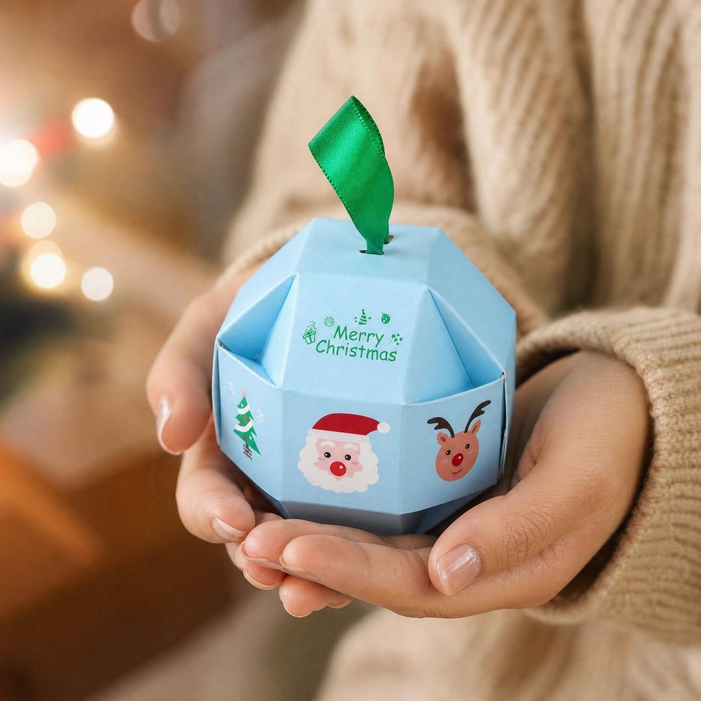 Christmas Candy Packaging Boxes, Small Gift Boxes for Treats and Holiday Gifts