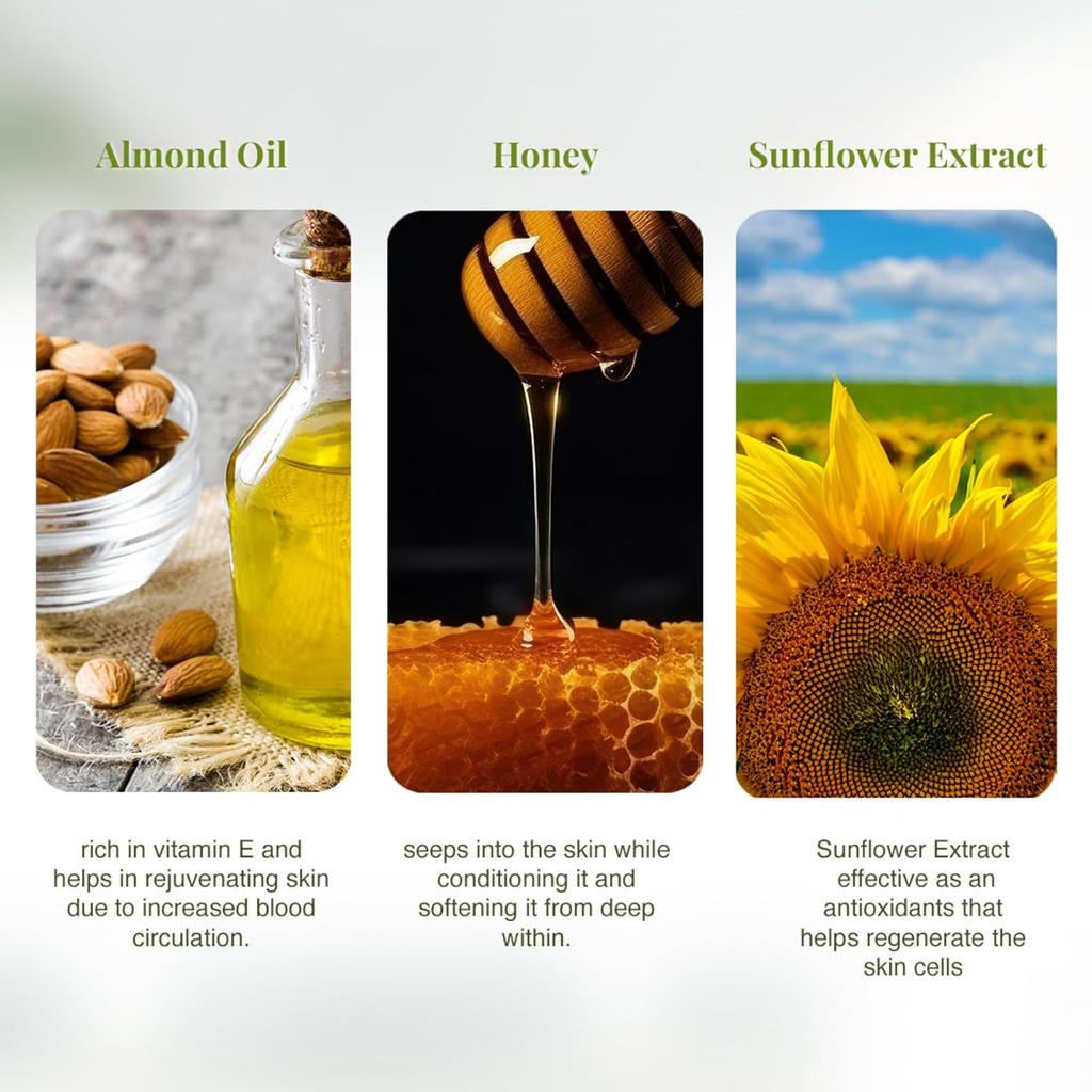 VLCC Almond Honey Body Lotion 600 Ml Deep Nourishing Skin Brightening Moisturizing Care For Soft Supple Hydrated Glow