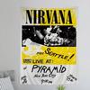 ANNirvanaRock Band Printed Large Wall Tapestry Art Science Fiction Room Home Decor Decor Blanket