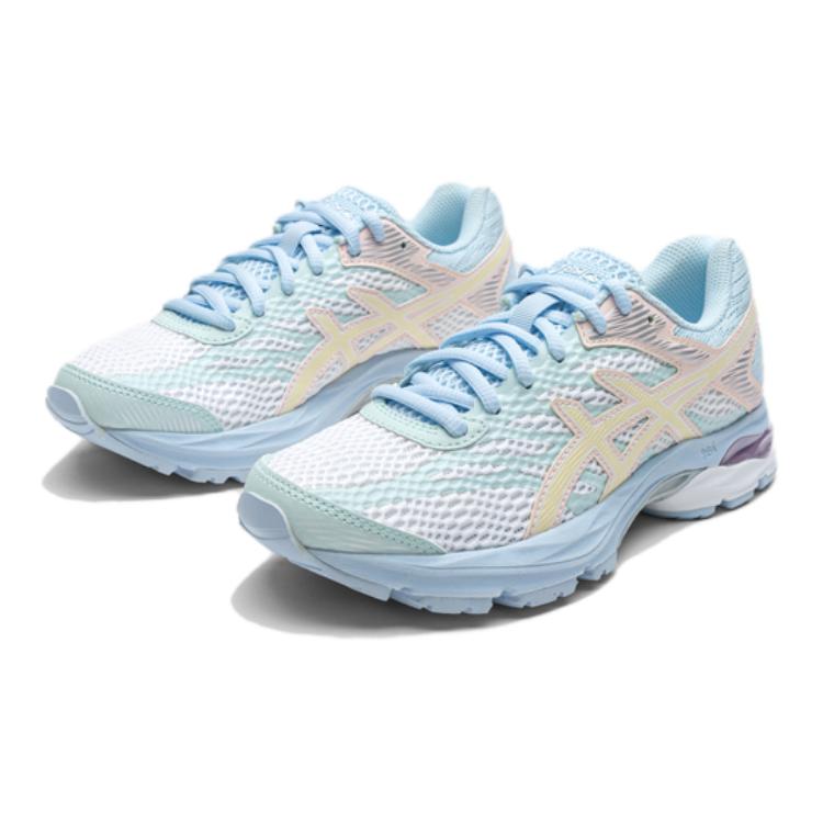 Asics Gel-Flux 4 Fabric Comfortable Lightweight Breathable Durable Fashionable Vitality Casual Physical Test Low-Top Kids Running Shoes 1014A321-103