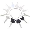 Solarhome 12 Forklift Key Set Forklift Keys Master Set Ignition Key Set For Yale Cat Clark Komatsu Doosan Nissan Hyster JCB Volvo Tornado Mitsubishi