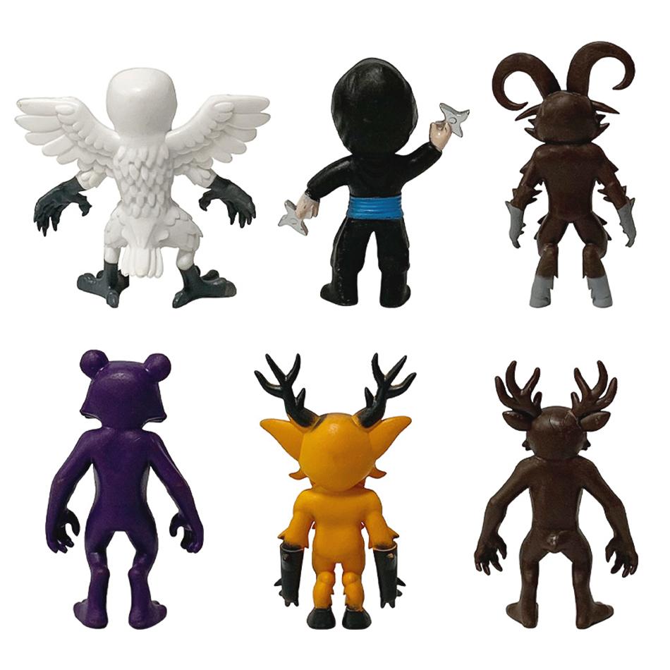 Hot Anime 99 Nights in the Forest 6pcs Christmas reindeer Action Figure PVC Model Desktop Ornaments Toy Holiday Gift
