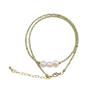 Elegant Olive Green Zircon Crystal Necklace: Retro Shine & Luxury Design for Women