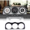 Car Triple Meter Lcd Instrument Decorative Frame Cover Compatible With Toyota FJ Cruiser 2007-2021 Car Center Console Dashboard 3 Meter/Clinometer
