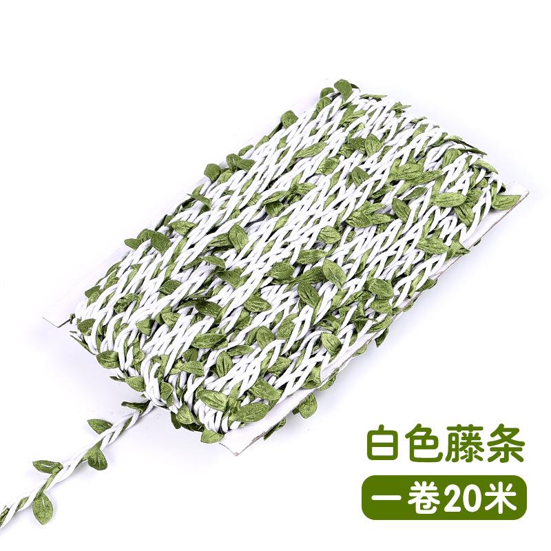 DIY Simuliertes Hanfseil Rattanblätter Kindergarten Handgefertigter Anhänger Mori Umweltdekoration Gewebtes Grünblattseil