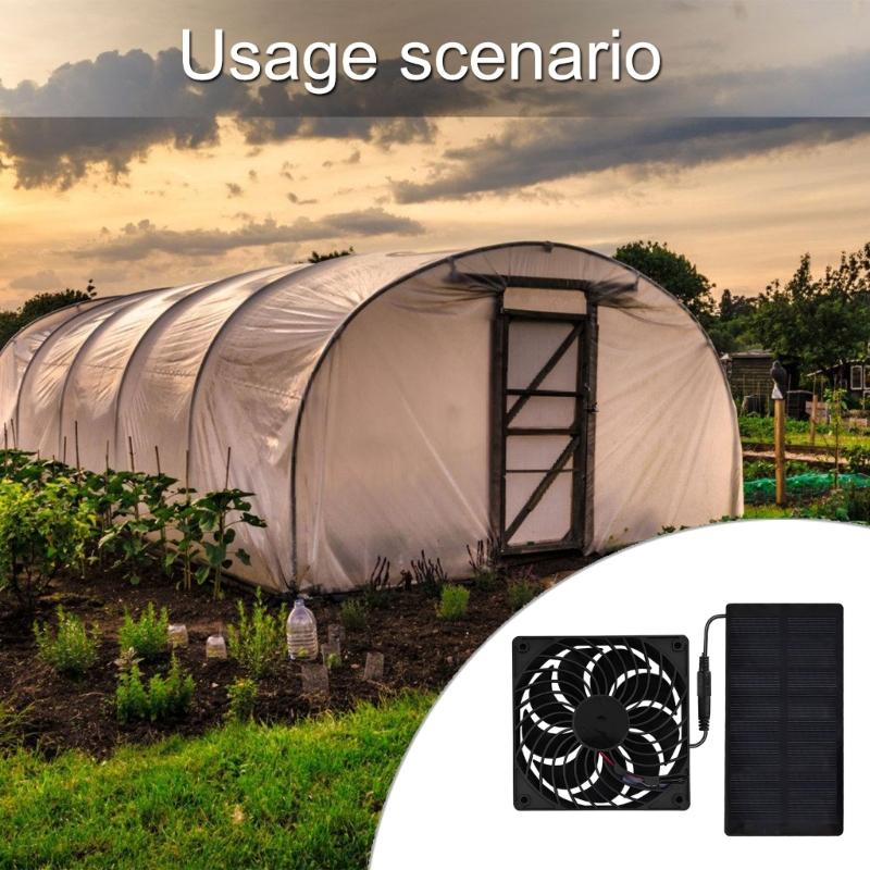 Portable 0.8W 4V Solars Fan for Efficient Ventilation Quick Setups High Performances Air Circulation Cooling Solution