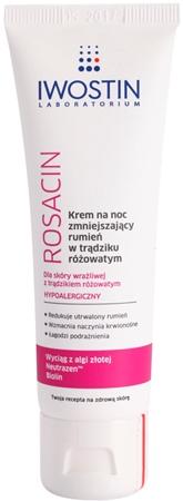 

Ночной крем против покраснений Iwostin Rosacin TU прозрачный