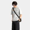 Li Ning CF Color Puro Letra Cuello Redondo Sensación Hielo Cómoda Antibacteriana Camiseta Manga Corta Hombre Camiseta Gris Ladrillo ATSV189-5