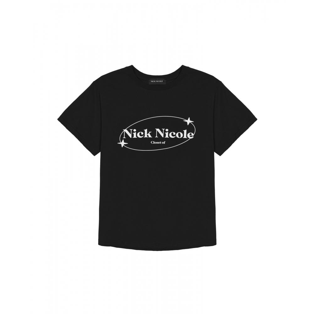 

NICKNICOLE NNC CIRCLE STAR LOGO TEEBLACK