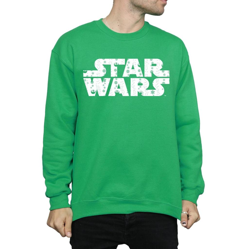 STAR WARS Mens Christmas Logo Sweatshirt