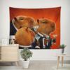 Entzückendes Tierparty Wandteppich, Eleganter Stil & Verspieltes Design, Weiche Hängedekoration, Perfektes Geschenk Für Haustier- & Spaßliebhaber