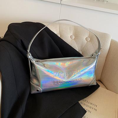High End and Niche Pearl Silver  New Versatile Crossbody Bag, Fashionable and Super Hot Single Shoulder Underarm Bag