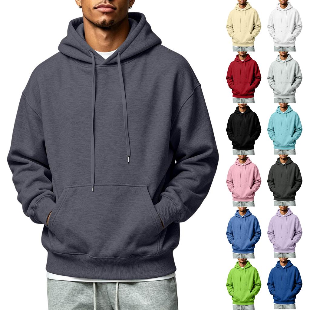 Men's Long Sleeve Hoodie Sweatshirt for Casual Everyday Wear