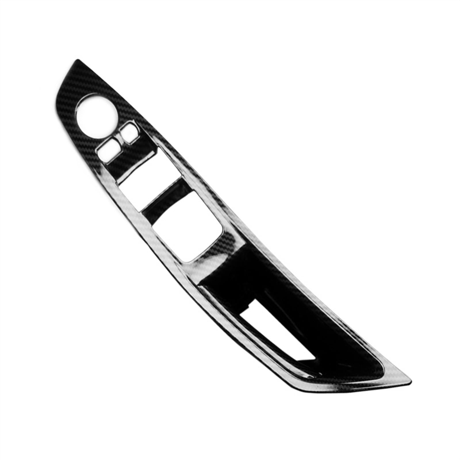 

HAENJA Car Interior Door Handle Carbon Fiber Texture Door Pull Handle Protective Cover Trim for BMW 5 Series F10 F18 RHD Driver Cover, 2011-2017