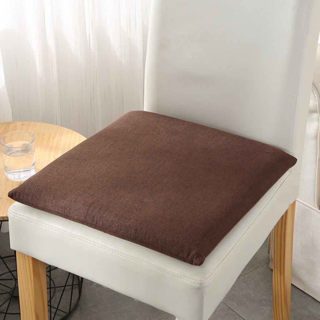 Solid color simple square cotton cushion, suitable for living room, bedroom, office