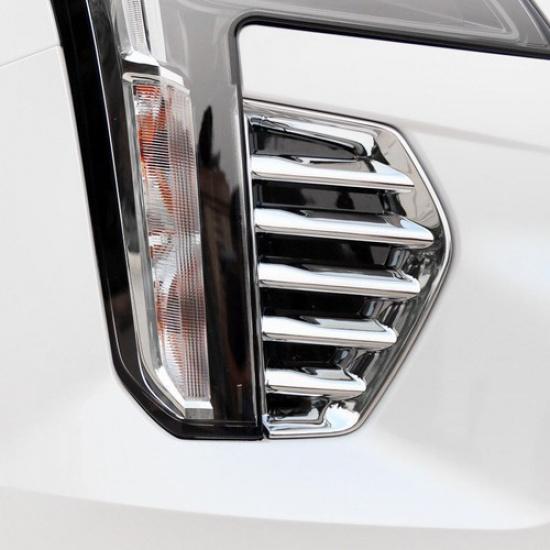 For Cadillac XT4 2018 -  Chrome Front Fog Light Lamp Grille Cover Trim  2Pcs