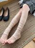 Miu Series Foot-Stepping Calf Socks Women'S Cold And Breathable Summer Stacking Socks Ballet Wind Curling Versatile Half-Leg Cover