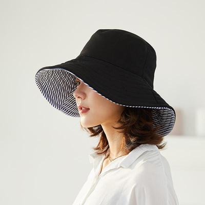 Women's Large Brim Fisherman Hat: Japanese UV Protection, Foldable, Korean Style