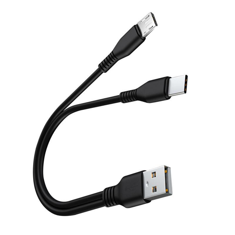 1PC 2 In 1 USB Type C Micro USB C Cable Mobile Phone Fast Charging Cable For Huaiwei Samgsung Xiaomi Type C Charge Cord Wire