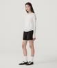 COVERNAT WOMAN Sheer Layered Long Sleeve White