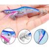 4 Pcs LED Electronic Luminescence Simulation Shrimp Bait To Lure Fish With Built-in Barbed Hooks To Prevent Prey From Escaping