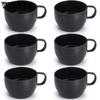 6pcs Coffee Mugs Coffee Cups 12oz Durable Light Weight Plastic Mugs for Home Outdoor Picnic Camping Birthday Gift Stackable Coffee Mugs Plastic Cup