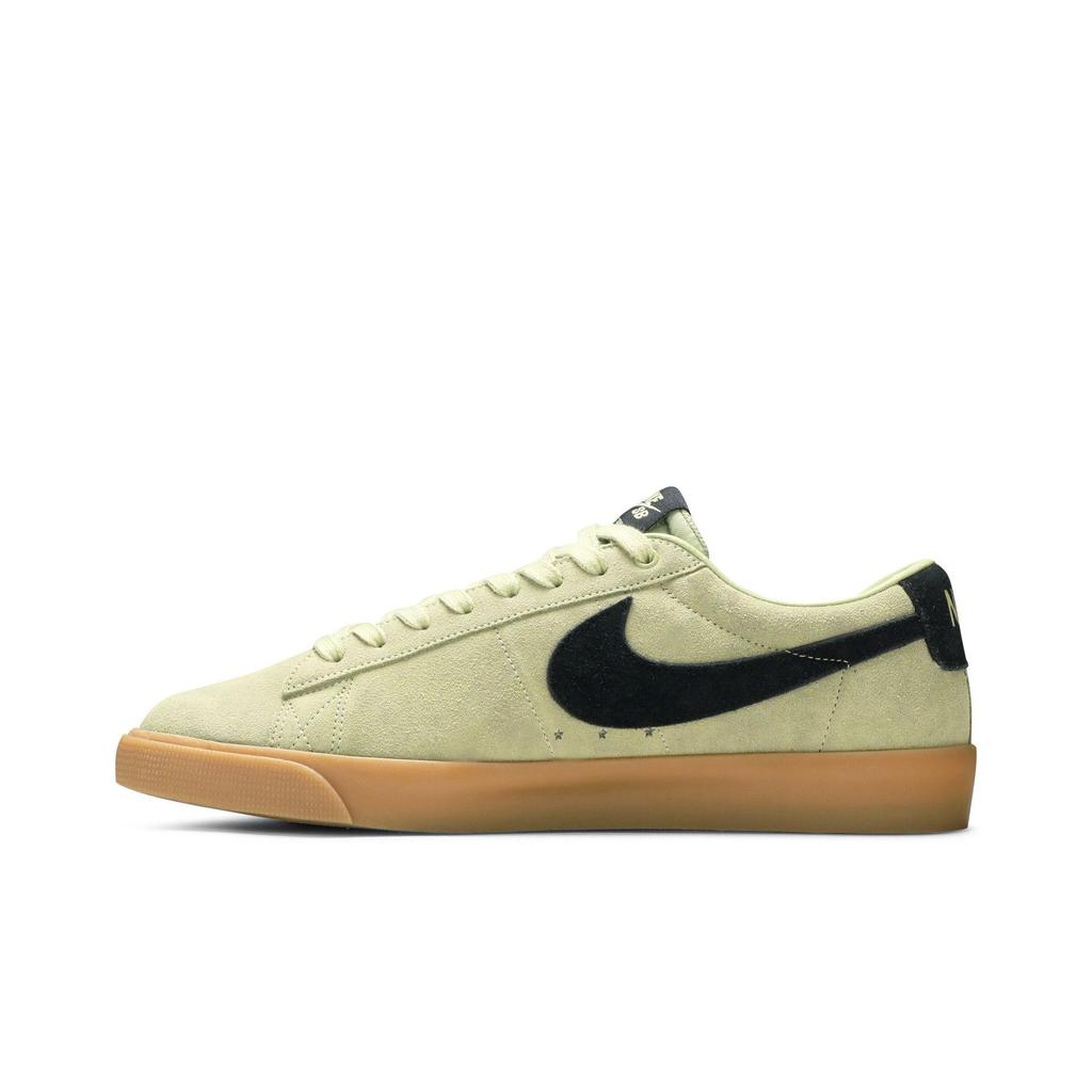 Nike Blazer Low 'Olive Aura' (Unisex) Olive Aura / Gum Light Brown / Black Skate Shoes 704939 303