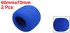 uxcell Foam Microphone Cover Thick Sponge Outer Diameter 60mm Handheld Microphone Windscreen Blue KTV 2pcs