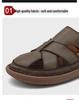 Men's Casual Large Size Lightweight Beach Sandals with Handmade Stitching
