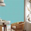 Geometric rhombus wallpaper turquoise, white and celadon 50x1000