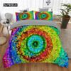 Water Wave Comforter Cover Package Rainbow Water Wave Blue Sky White Cloud Reflection Bed Cover Package Fine Microfiber King Size Queen Size Size