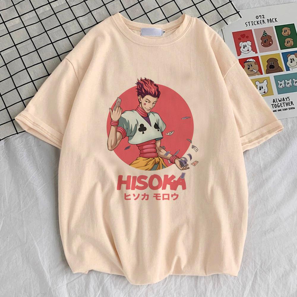 Hunter x Hunter Killua Zoldyck Hisoka Kurapika Gon top tees female Colorful Grunge top tees Trendy harajuku korean clothes