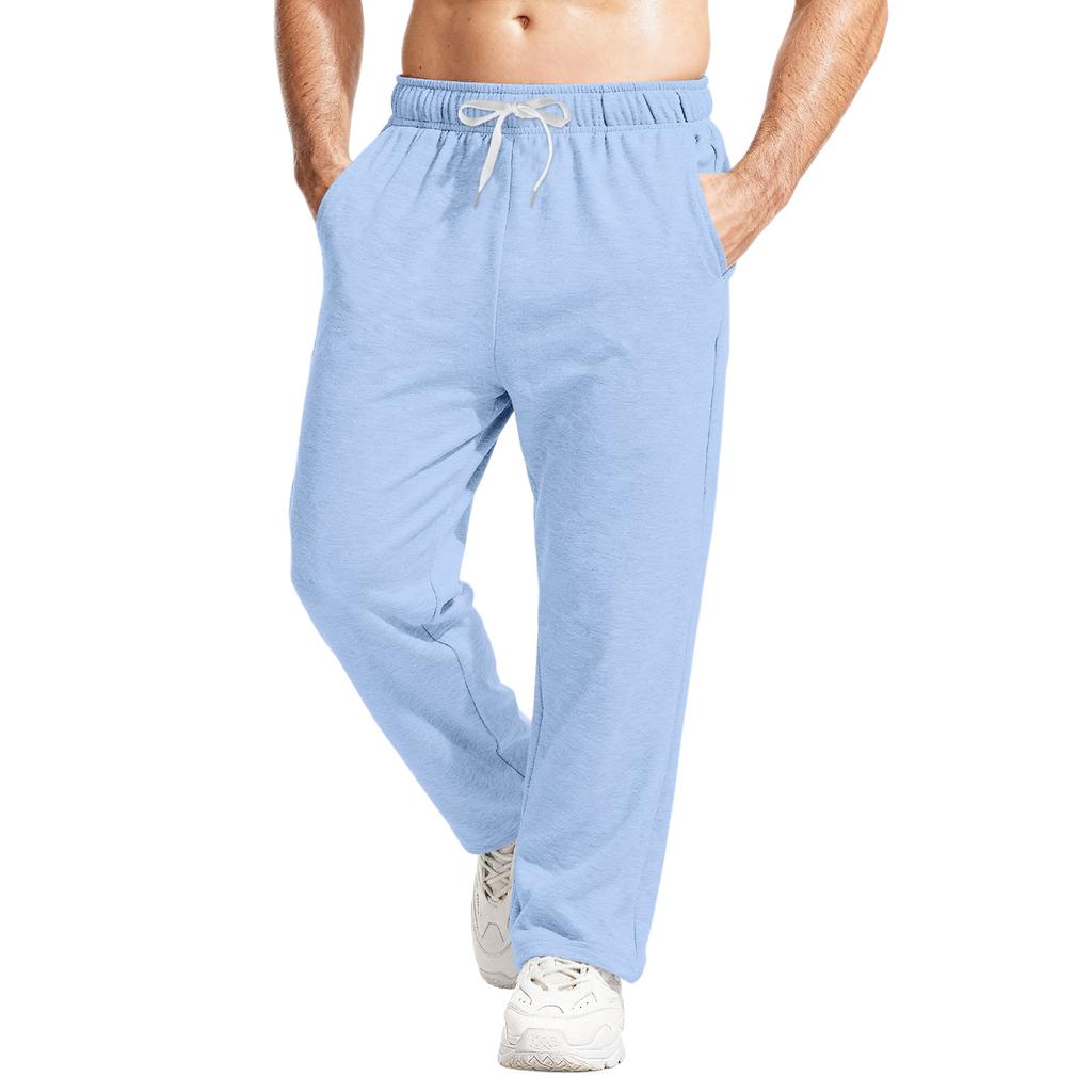 Men's Relaxed-Fit Casual Sweatpants With Stretch Waistband And Drawstring Yoga Pants