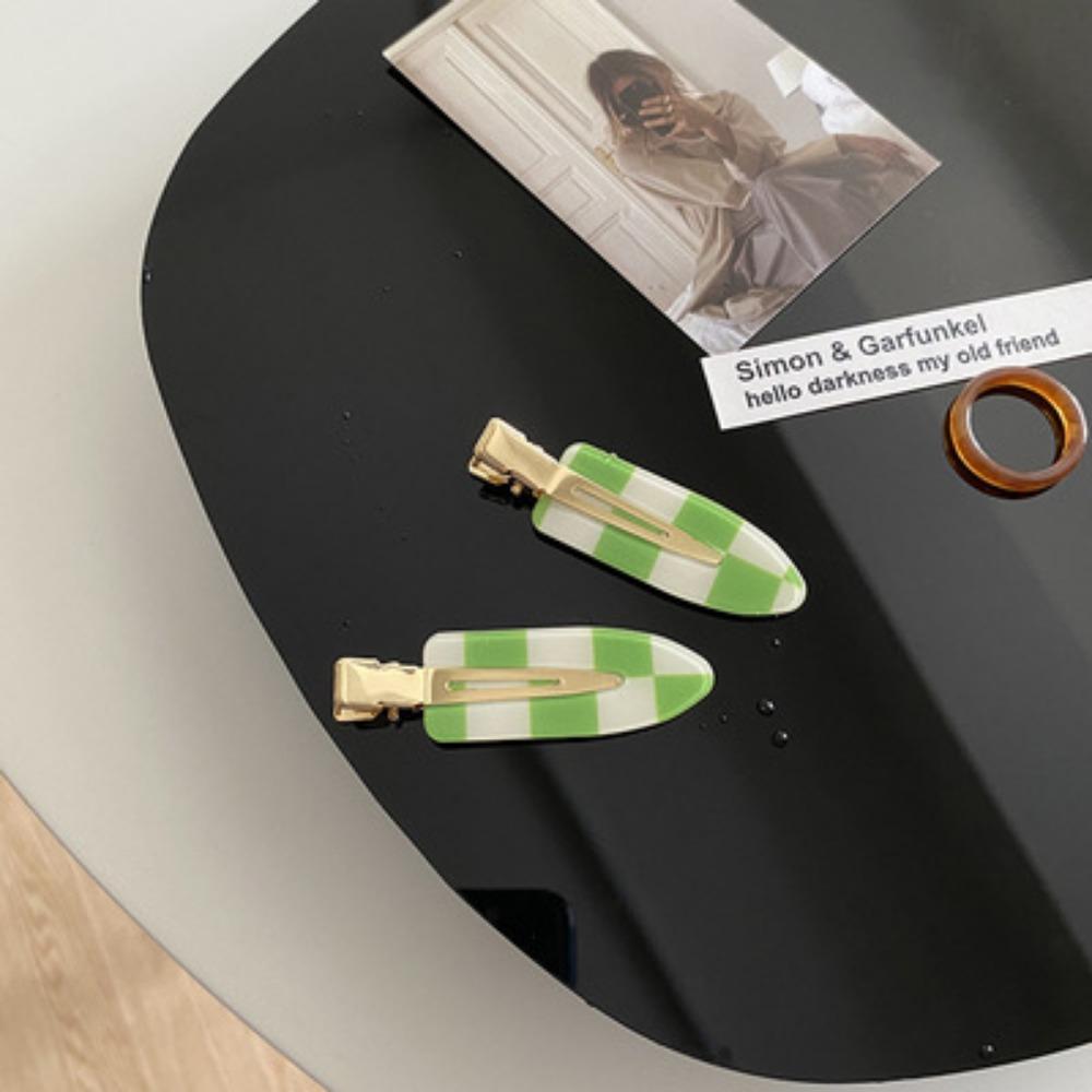 

Women Hair Clips for Side Bangs, Fringe Fixing Barrettes Hair Accessories зелений