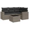 Vidaxl 5-Cz. Set da Giardino, Cuscini, Rattan PE Grigio