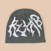 Autumn And Winter American Street Personalized Letter Jacquard Knitted Hat Men And Women Warm Design Cold Hat Pullover Hat