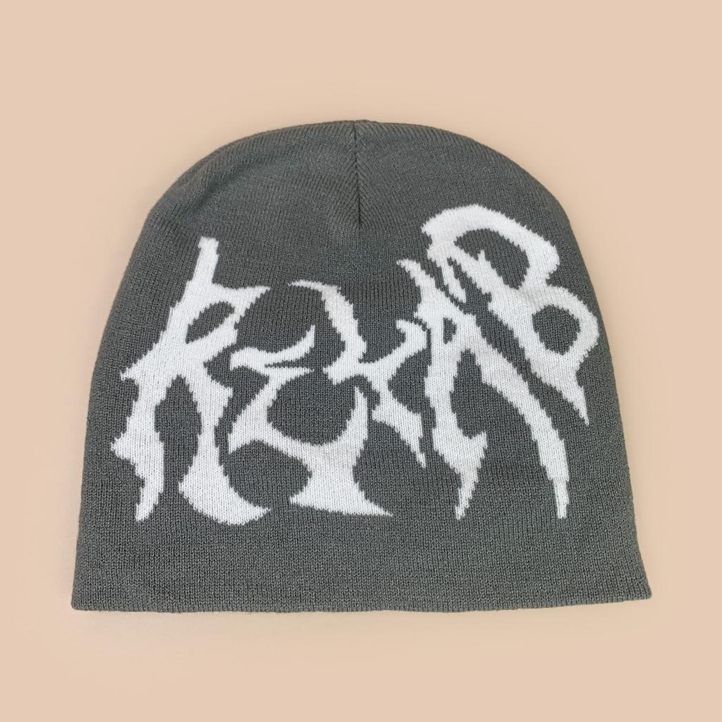 Autumn And Winter American Street Personalized Letter Jacquard Knitted Hat Men And Women Warm Design Cold Hat Pullover Hat