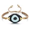 Boho Evil Eye Bracelets Handmade Braided Chain Lucky Jewelry Big Eye Trendy New Fashion Gifts for Women