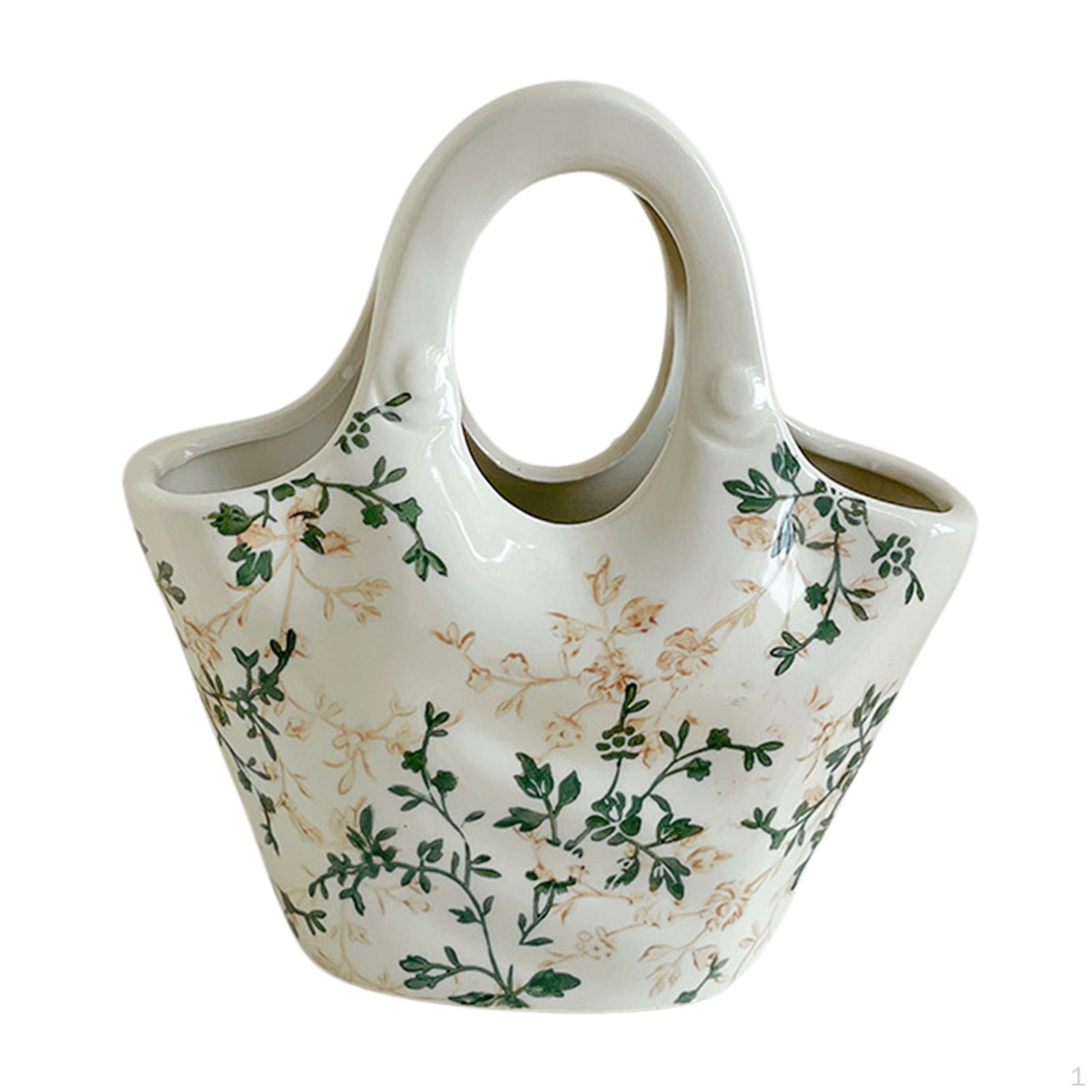 Керамическая китайская цветочная ваза фермерская декоративная Style C