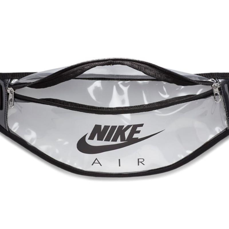 Nike Heritage Polyurethane Sling Bag, Fanny Pack Regular Unisex Transparent Casual CW9259-975