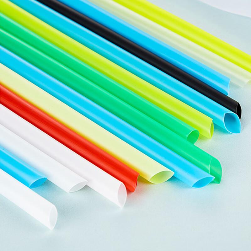 FanShun Individually Wrapped Clear Plastic Milk Tea Straws