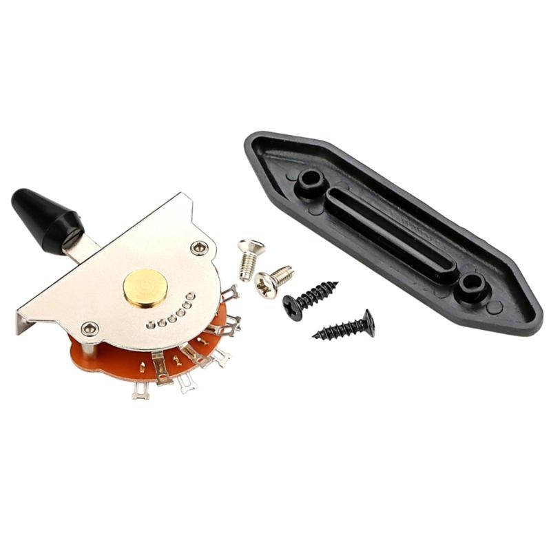 Professional Electric Guitar 5 Way Pickup Selector Electric Guitar 5 Way Toggle Switch with Knob Electric Guitar Switch