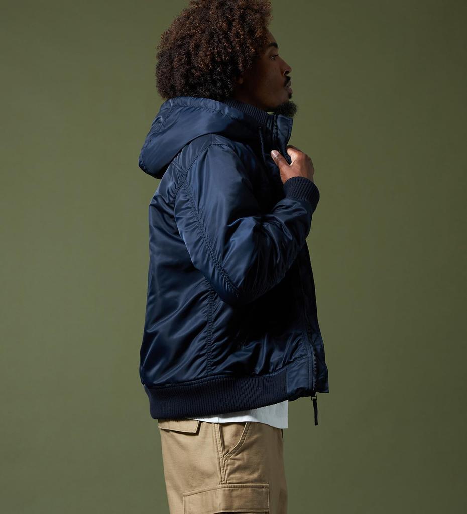 ALPHA INDUSTRIES Hooded Rib Jacket TA1716 Men's Size S