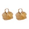 Retro Fashion Hollowed Out Ginkgo Leaf Earrings