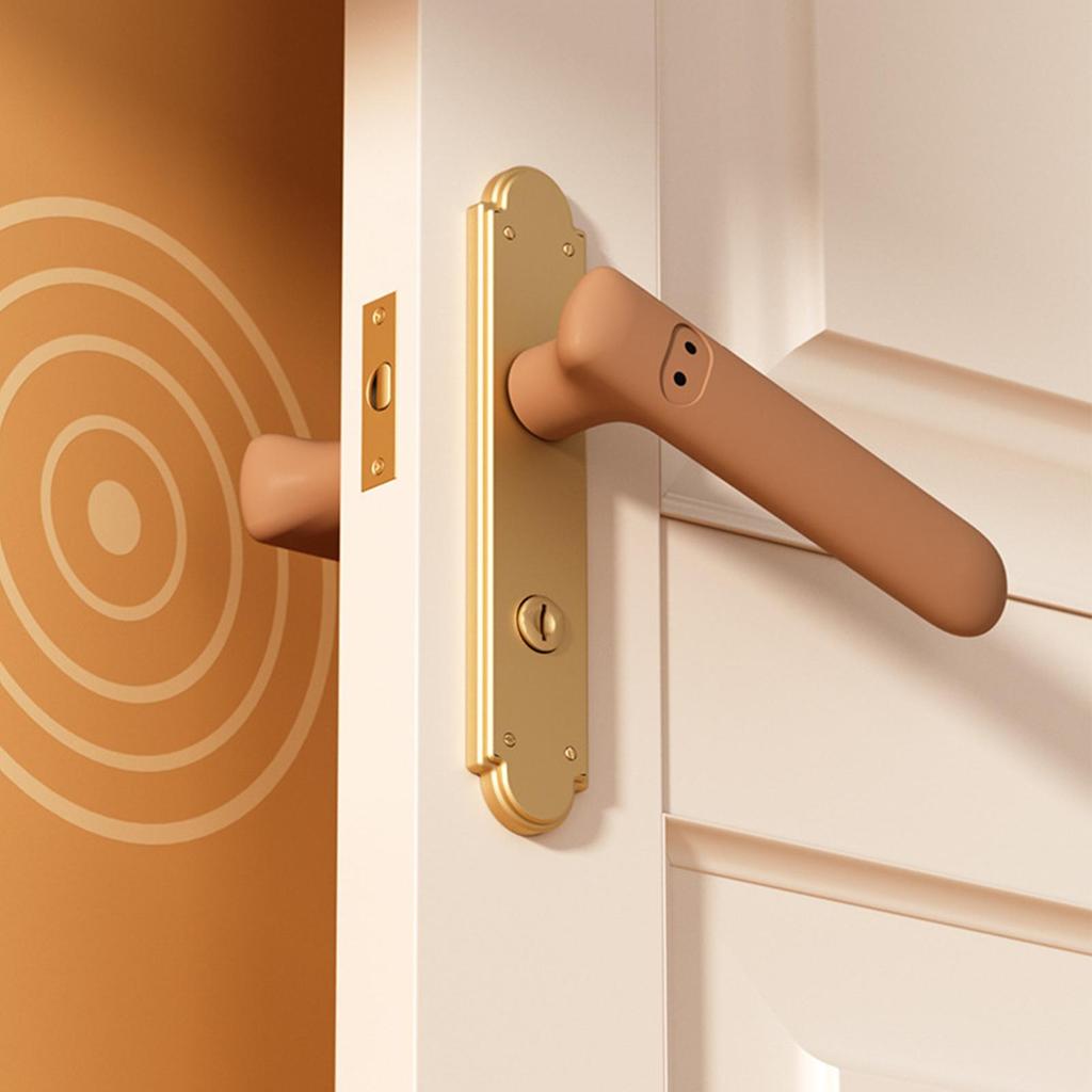 Door Handle Protector Silicone Protector for Door Levers Anti-Collision Door Knob Cushion Cover for Kitchen Living Room Study
