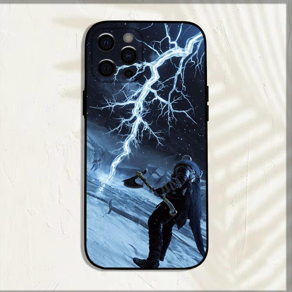 G-God of W-War Game Phone Case For iPhone 16,15,14,13,12,11,Pro,X,XS,Max,XR,Plus,Mini Soft Black Cover