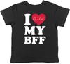 Personalisiertes Ich Liebe Meine BFF Kinder T-Shirt Beste Freunde Für Immer Kinder Jungen Mädchen