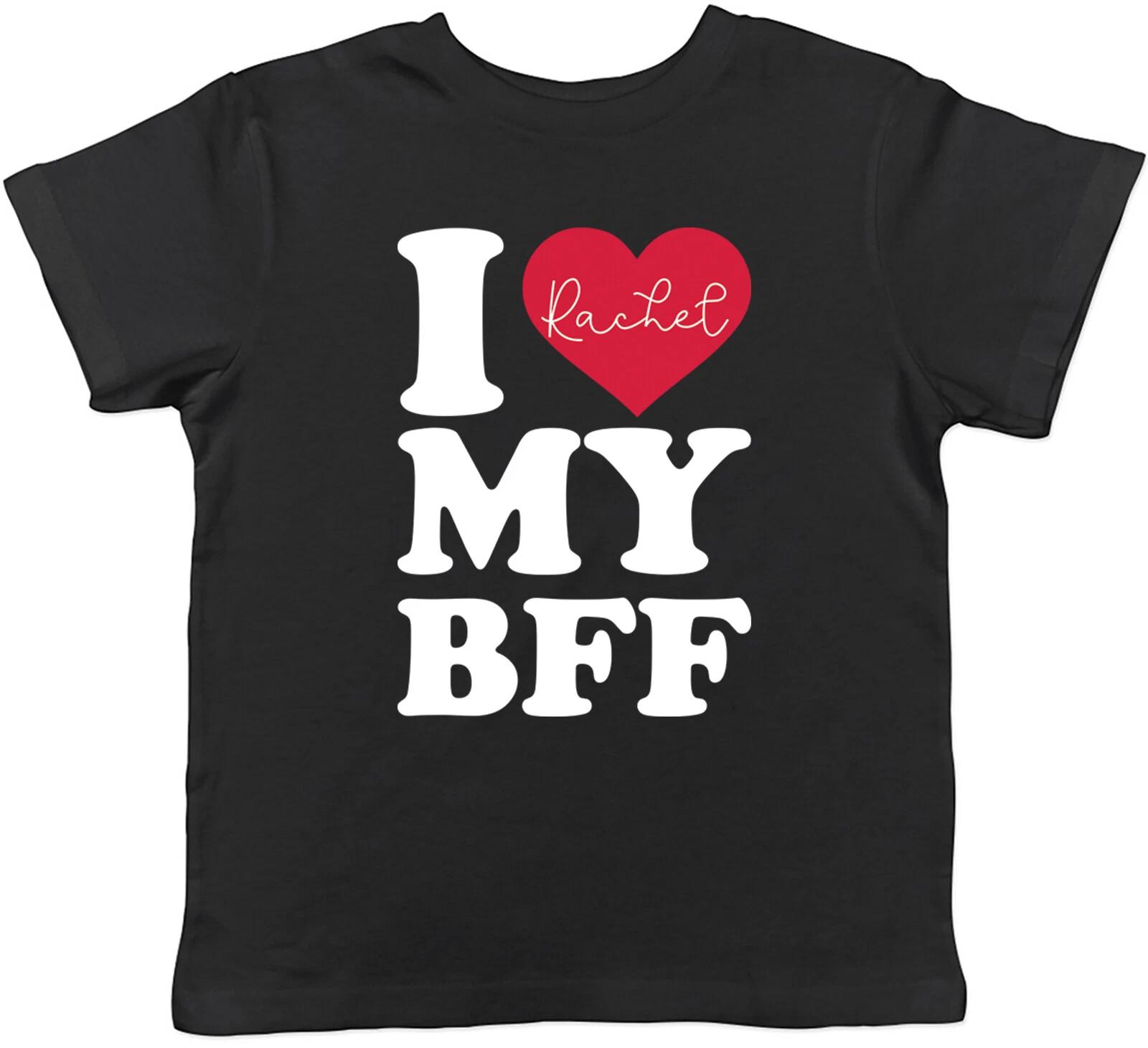 Personalised I Love My BFF Kids T-Shirt Best Friends Forever Childrens Boys Girl 130