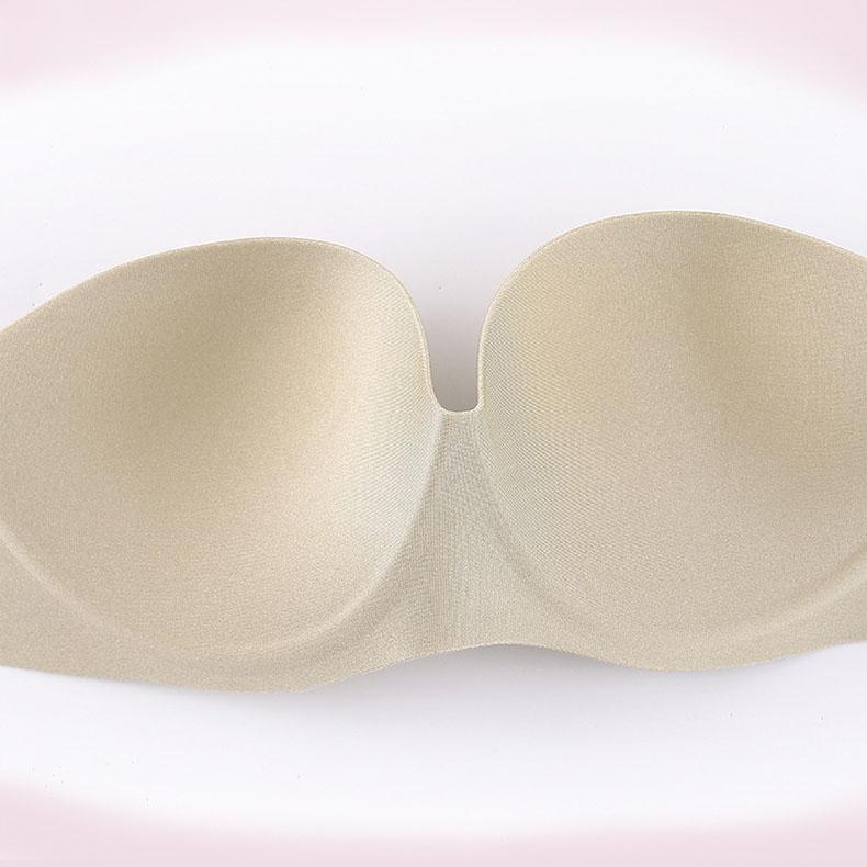 Strapless Bra Women Sexy Non Slip Invisible Bras Solid Summer Breast Stick Gather Underwear Lingerie Push Up Bralette