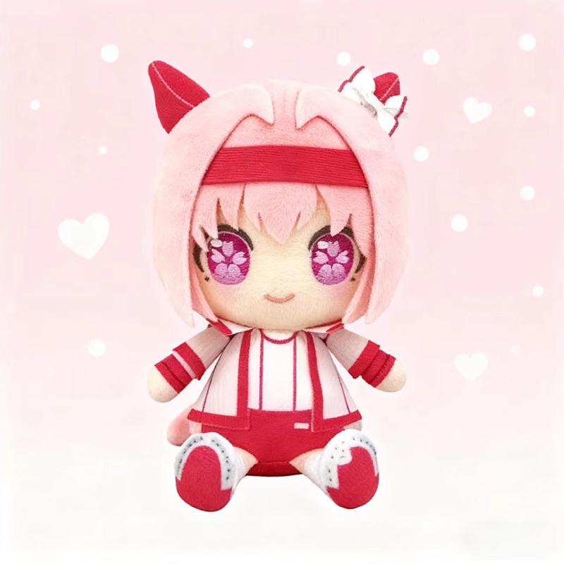 20CM New Cute Creative Anime Cartoon Uma Musume Agnes Tachyon Soft Plush Rice Shower Special Week Peripheral Toys for Kids Gifts